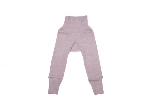 Cosilana Baby-Hose mit Bund Baumwolle-Wolle/Seide UNI-GRAU-MELIERT (Hellgrau)